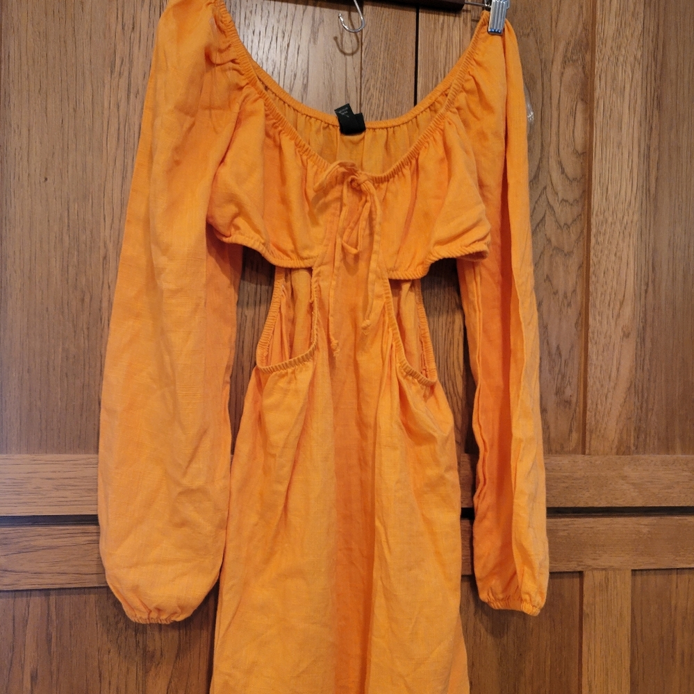 NWT Wild Fable XS Orange Mini Dress - Picture 2 of 10